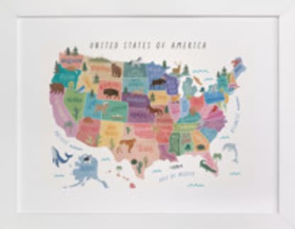 Animals Map of USA