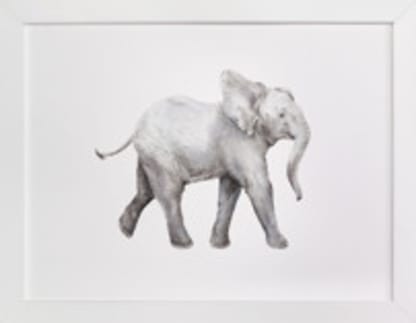 Baby Watercolor Elephant