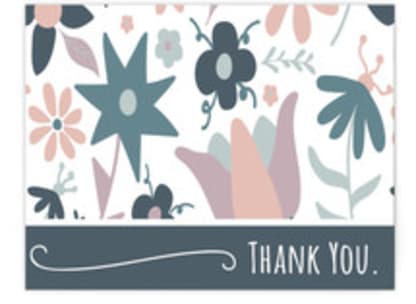 Floral Thank You Note