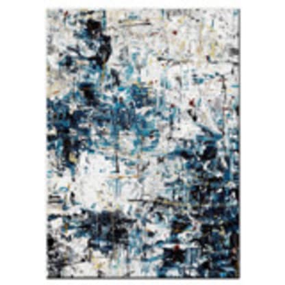 Snow Ski Mountain | Abstract Art on Canvas