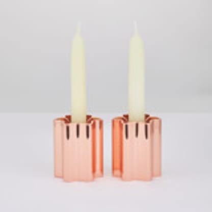 Candle Holders - Rose Gold