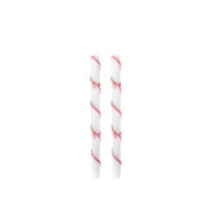 Pink Coquette Taper Candles - Set of 2
