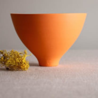 Orange Porcelain Vessel 5