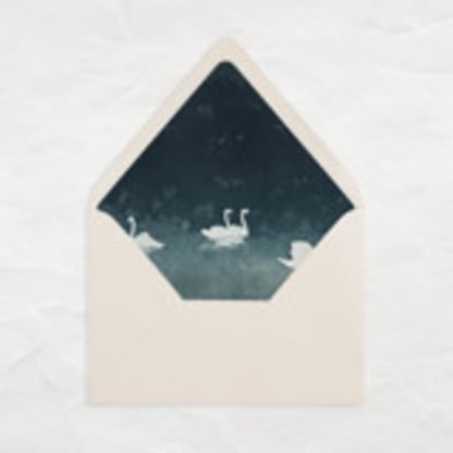 A7 Fine Art Envelope Liners // Swans (Set of 25)