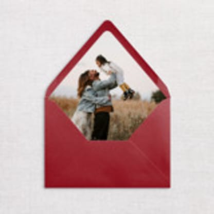 Custom Family Photo Envelope Liners, Pack of 25