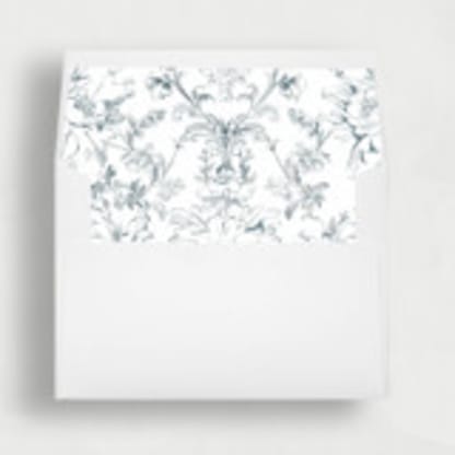 Blue Toile de Jouy Envelope Liner | Set of 25 Envelope Liners