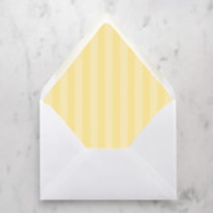 A7 Envelope Liners Yellow Stripes Flap (set of 10)