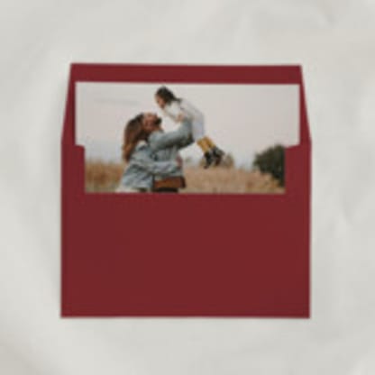 Custom ‘Family Photo’ Envelope Liners, Square Flap, Pack of 25