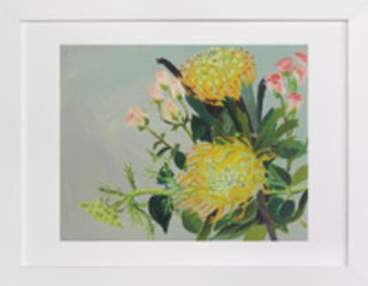 Pincushion Protea Painting
