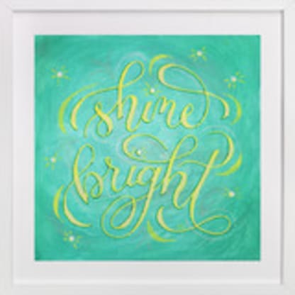 Shine Bright Lettering