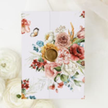 Sweet Symphony  | Set of 10 Floral Vellum Jackets