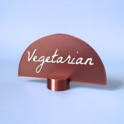 Customizable Copper Color Food & Beverage Sign