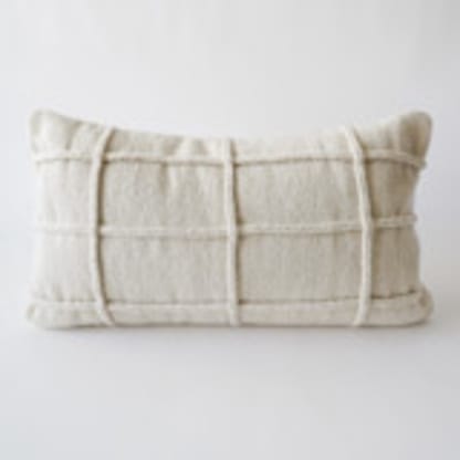 CHECKERED ROPE PILLOW