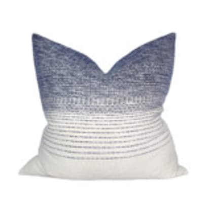 Blue Ombre Decorative Pillow