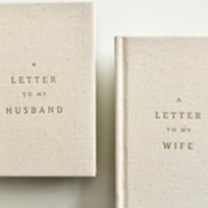 A Letter To My Husband / Wife Linen Vow Books
