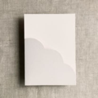 Cloud scalloped pocket holder for 5x7 cards - Pack of 10