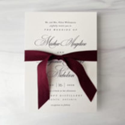 3/4" x 5 Yards Cotton Ribbon - Beetroot