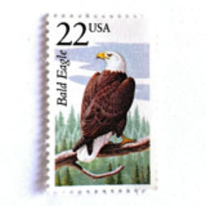 Bald Eagle Postage Stamps | North American Wildlife Series | Vintage Unused USPS Postage 22c | Pack of 10
