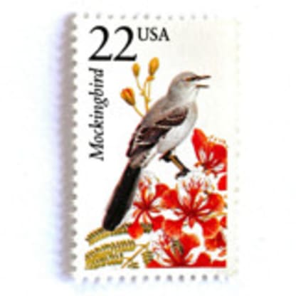 Mockingbird Postage Stamps | North American Wildlife Series | Vintage Unused USPS Postage 22c | Pack of 20