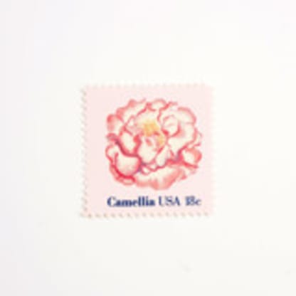 18 Cent Camellia Postage Stamps // Set of 10 // UNUSED