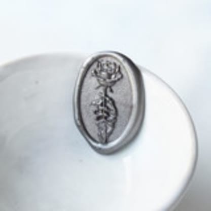 Skeleton Rose Wax Seal, Pack of 10, Customizable Color