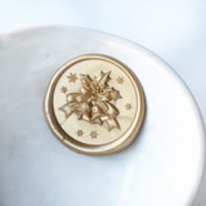 Holiday Bells Wax Seal, Pack of 10, Customizable Color