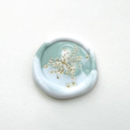 Queen Anne's Lace Wax Seal in Sage Marble | Pack of 10