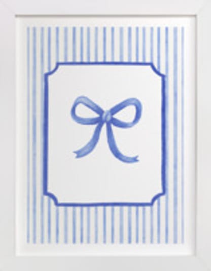 Coquette Blue Bow