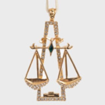Libra hanging ornament