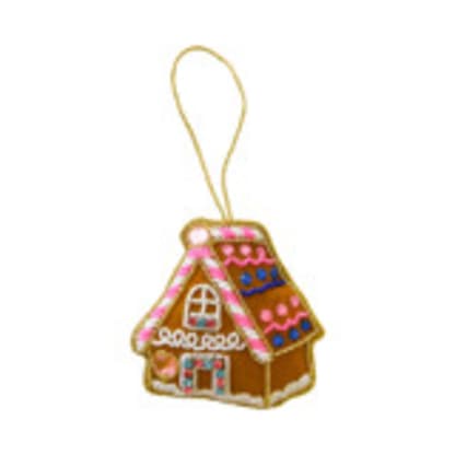 Gingerbread House Beaded Ornament