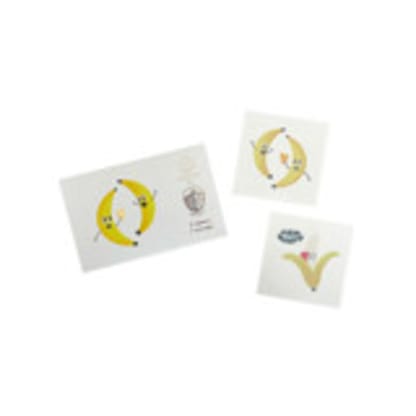 Bananas For You Valentine's Day Temporary Tattoos - Set of 2 Tattoos
