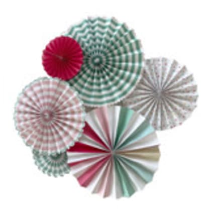 It's a Party Fans - Set of 6