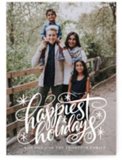 Hand Lettered Happiest Holidays