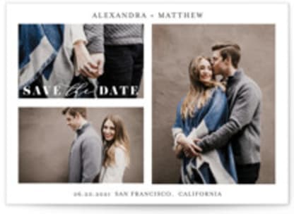 Triple Photo Save the Date