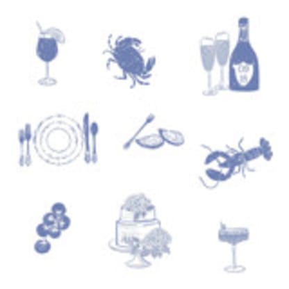 Custom Color Food and Drink Icons Set of 5