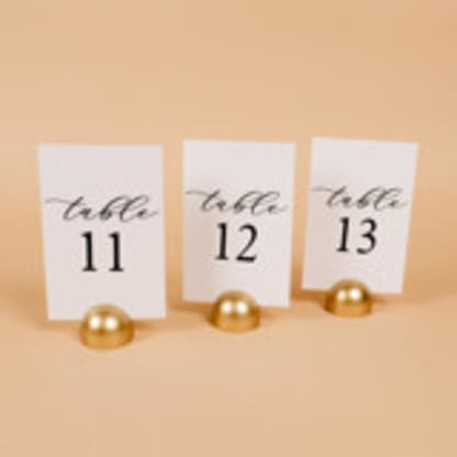 Table Number | Set “11-20” | White & Gold