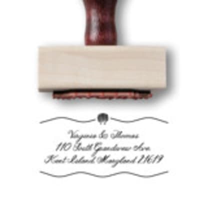 Coastal Seashell Return Address Stamp | Nautical Custom Address Stamp