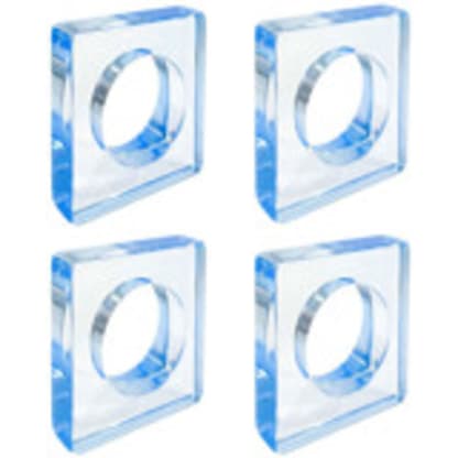 Acrylic Napkin Rings, Set of 4