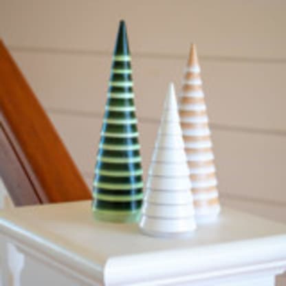 Snowy Fir Trees Set of Three