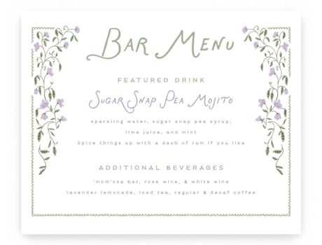 Baby Shower Bar Signs