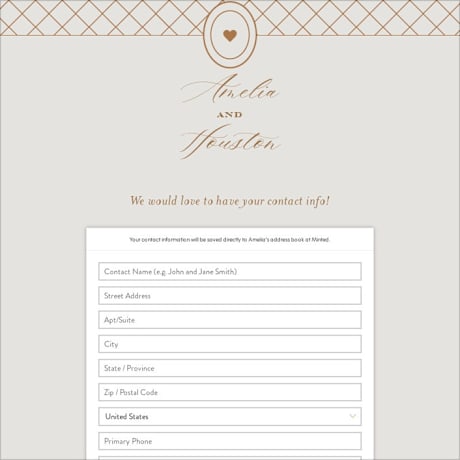 Digital Wedding Address Collection Cards