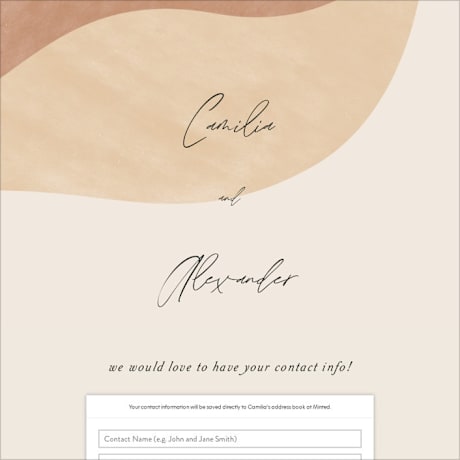 Digital Wedding Address Collection Cards