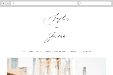 Wedding Website