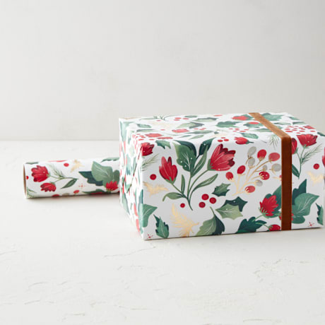 Foil-Pressed Wrapping Paper Roll