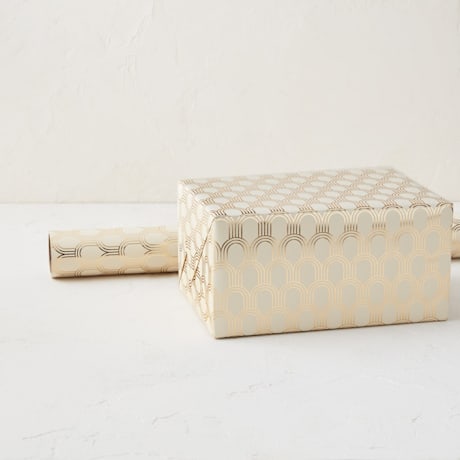 Foil-Pressed Wrapping Paper Roll