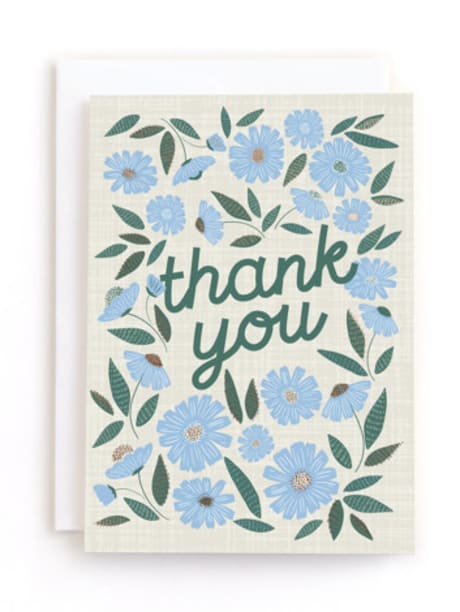 Foil-Pressed Thank You Greeting Cards