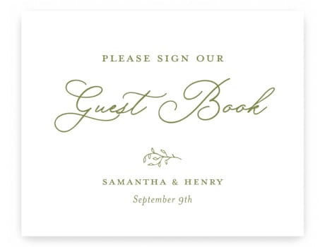 Reception Signs