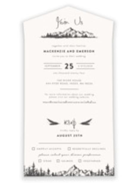 All-in-One Wedding Invitations