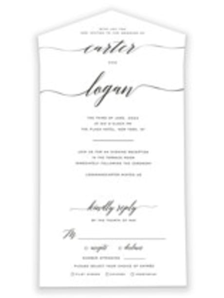 All-in-One Wedding Invitations