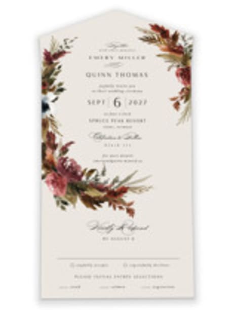 All-in-One Wedding Invitations